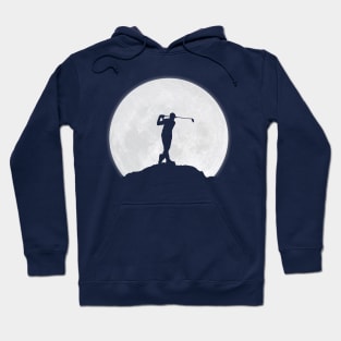 Golfer man and the Moon Hoodie